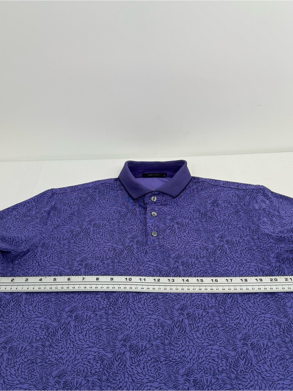 Greyson Polo Den of Thieves Large L Purple Golf - Picture 6 of 11